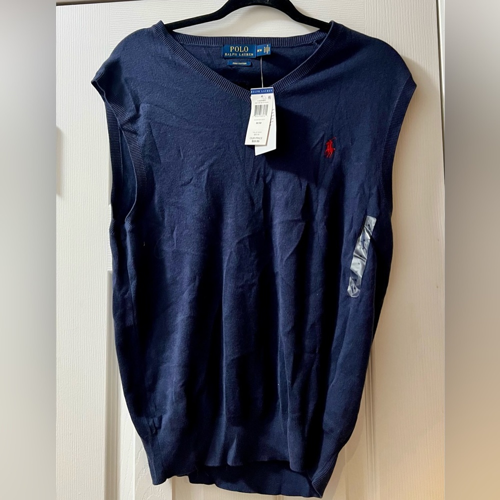 New Polo by Ralph Lauren Men’s Sweater Vest - Navy